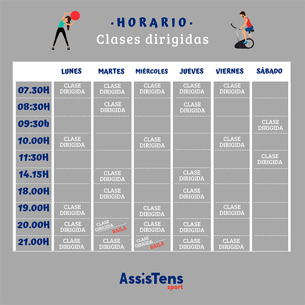 horarios clases dirigidas horarios clases dirigidas